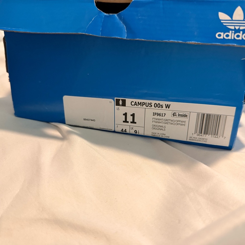adidas Campus Beige and Gray Women's Shoes - Picture 5 of 5